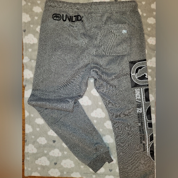 NWT Echo Unltd Grey men's sweatpants with pockets - Picture 2 of 4